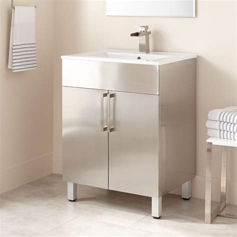 Timeless Stainless Steel Bathroom Vanity Countertop 